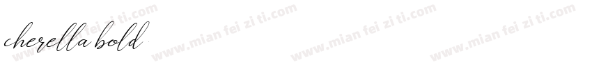 cherella bold字体转换